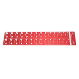 Bolt and Nut Identifier Gauge 10B21 Carbon Steel High Accuracy Nut and Bolt Thread Checker for Detecting Fixed Bolts Red 55x11cm