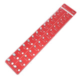 Bolt and Nut Identifier Gauge 10B21 Carbon Steel High Accuracy Nut and Bolt Thread Checker for Detecting Fixed Bolts Red 55x11cm - Extra Image