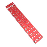 Bolt and Nut Identifier Gauge 10B21 Carbon Steel High Accuracy Nut and Bolt Thread Checker for Detecting Fixed Bolts Red 55x11cm - Extra Image