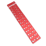 Bolt and Nut Identifier Gauge 10B21 Carbon Steel High Accuracy Nut and Bolt Thread Checker for Detecting Fixed Bolts Red 55x11cm