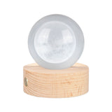 6cm 3D Crystal Ball Luminous Clear Sculpture Round Astronomy Ball Miniature Sculpture Ball Night Light Moon Crystal Ball - Front View