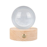 6cm 3D Crystal Ball Luminous Clear Sculpture Round Astronomy Ball Miniature Sculpture Ball Night Light Moon Crystal Ball - Side View