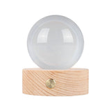 6cm 3D Crystal Ball Luminous Clear Sculpture Round Astronomy Ball Miniature Sculpture Ball Night Light Moon Crystal Ball