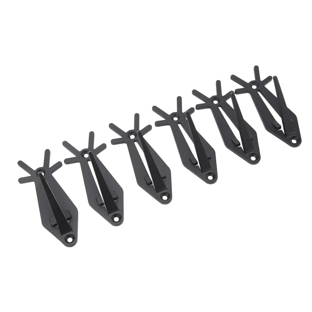 6pcs European Mount Skull Hanger Antler Style Skull Wall Mount Bracket Hangers Deer Hanger with Simple Easy Installation Kits