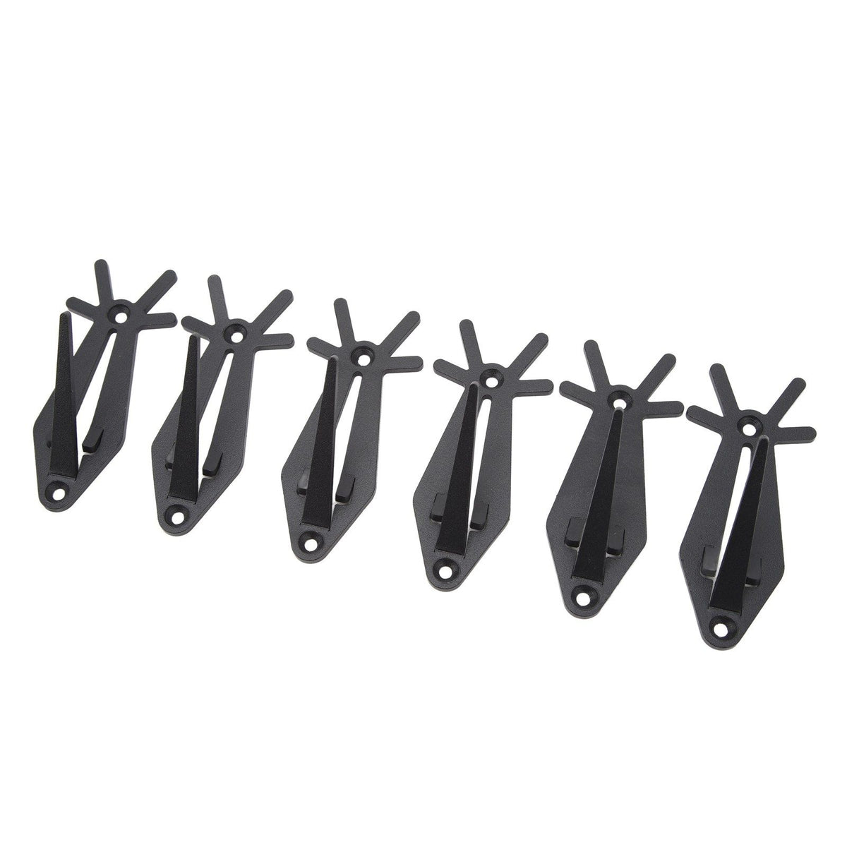 6pcs European Mount Skull Hanger Antler Style Skull Wall Mount Bracket Hangers Deer Hanger with Simple Easy Installation Kits