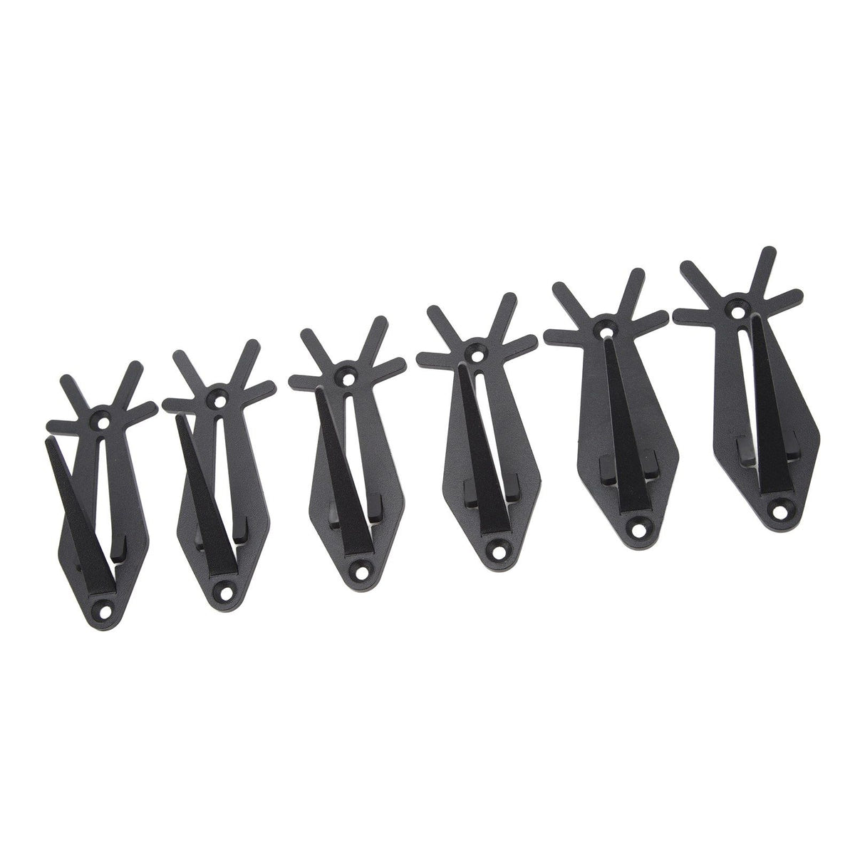 6pcs European Mount Skull Hanger Antler Style Skull Wall Mount Bracket Hangers Deer Hanger with Simple Easy Installation Kits