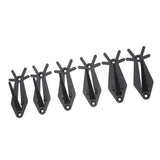 6pcs European Mount Skull Hanger Antler Style Skull Wall Mount Bracket Hangers Deer Hanger with Simple Easy Installation Kits - Close-Up Angle