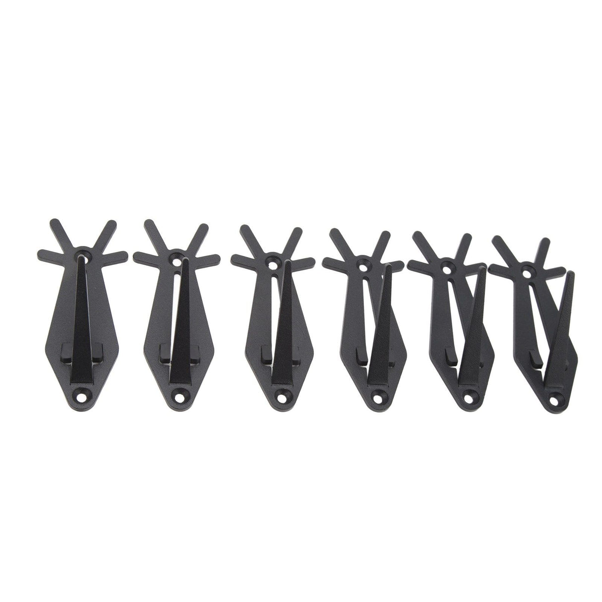 6pcs European Mount Skull Hanger Antler Style Skull Wall Mount Bracket Hangers Deer Hanger with Simple Easy Installation Kits