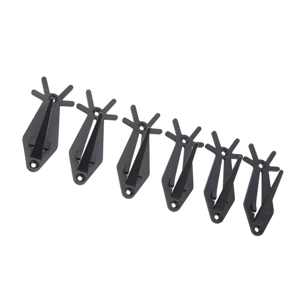 6pcs European Mount Skull Hanger Antler Style Skull Wall Mount Bracket Hangers Deer Hanger with Simple Easy Installation Kits