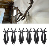 6pcs European Mount Skull Hanger Antler Style Skull Wall Mount Bracket Hangers Deer Hanger with Simple Easy Installation Kits - Extra Image