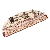 Halloween Advent Calendar 2023 31 Days Halloween Moving Wooden Block Countdown Calendar for Home Decor Holiday Ornament Gift