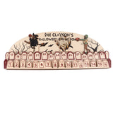 Halloween Advent Calendar 2023 31 Days Halloween Moving Wooden Block Countdown Calendar for Home Decor Holiday Ornament Gift
