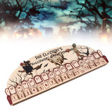 Halloween Advent Calendar 2023 31 Days Halloween Moving Wooden Block Countdown Calendar for Home Decor Holiday Ornament Gift