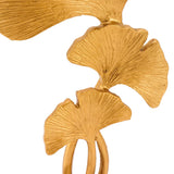 Leaf Decoration Resin Anti Slip Anti Fade Modern Desktop Leaves Ornament Model for Living Room Hallway Gold