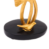 Leaf Decoration Resin Anti Slip Anti Fade Modern Desktop Leaves Ornament Model for Living Room Hallway Gold