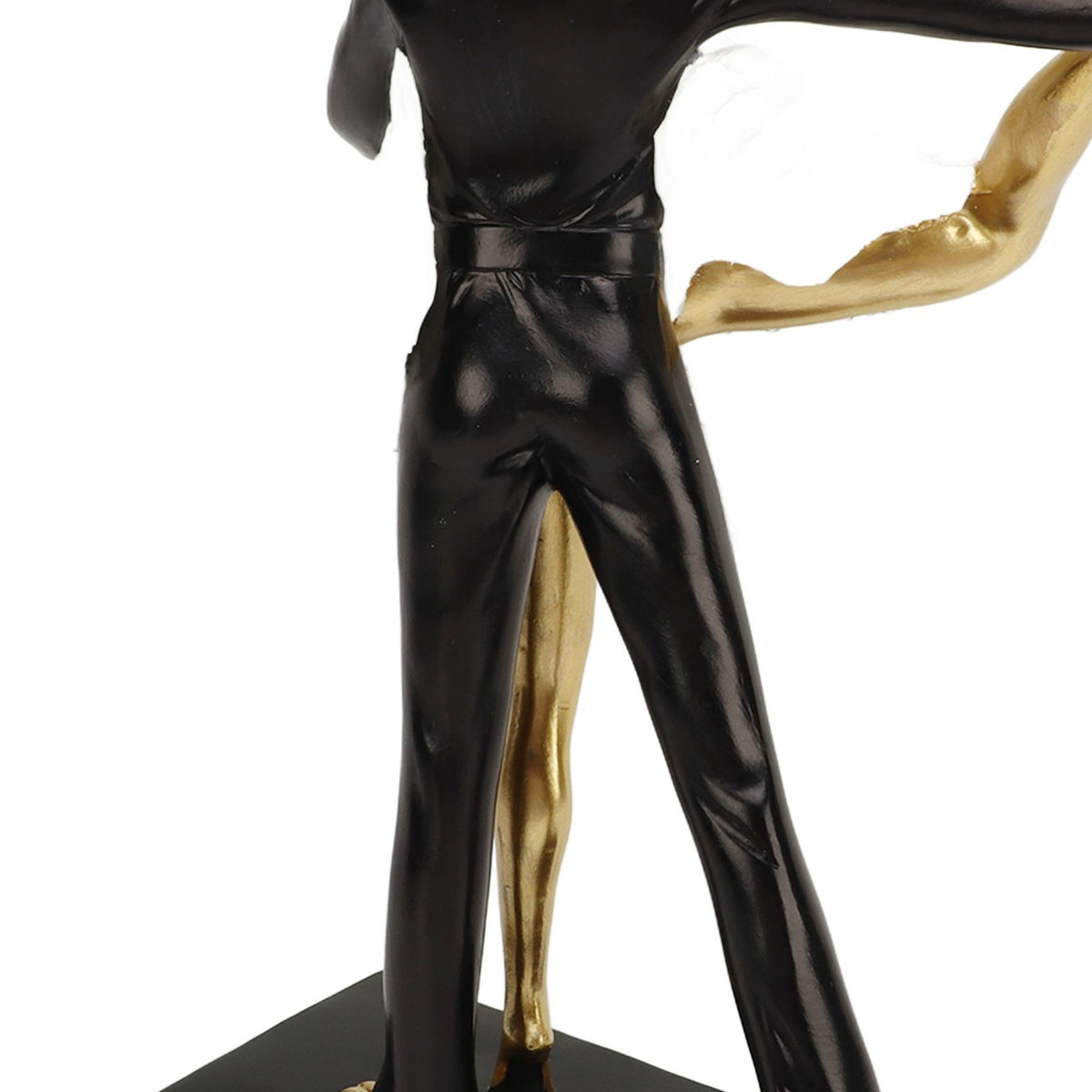 Romantic Couple Dancing Sculpture Decoration Resin Elegant Couple Ballet Dancer Statue Figurine Ornament Gold 7130W‑02
