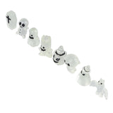 8 Pcs Halloween Ornaments Miniature Luminous Tombstone Pumpkin Skull Ghost Garden Decor - Extra Image
