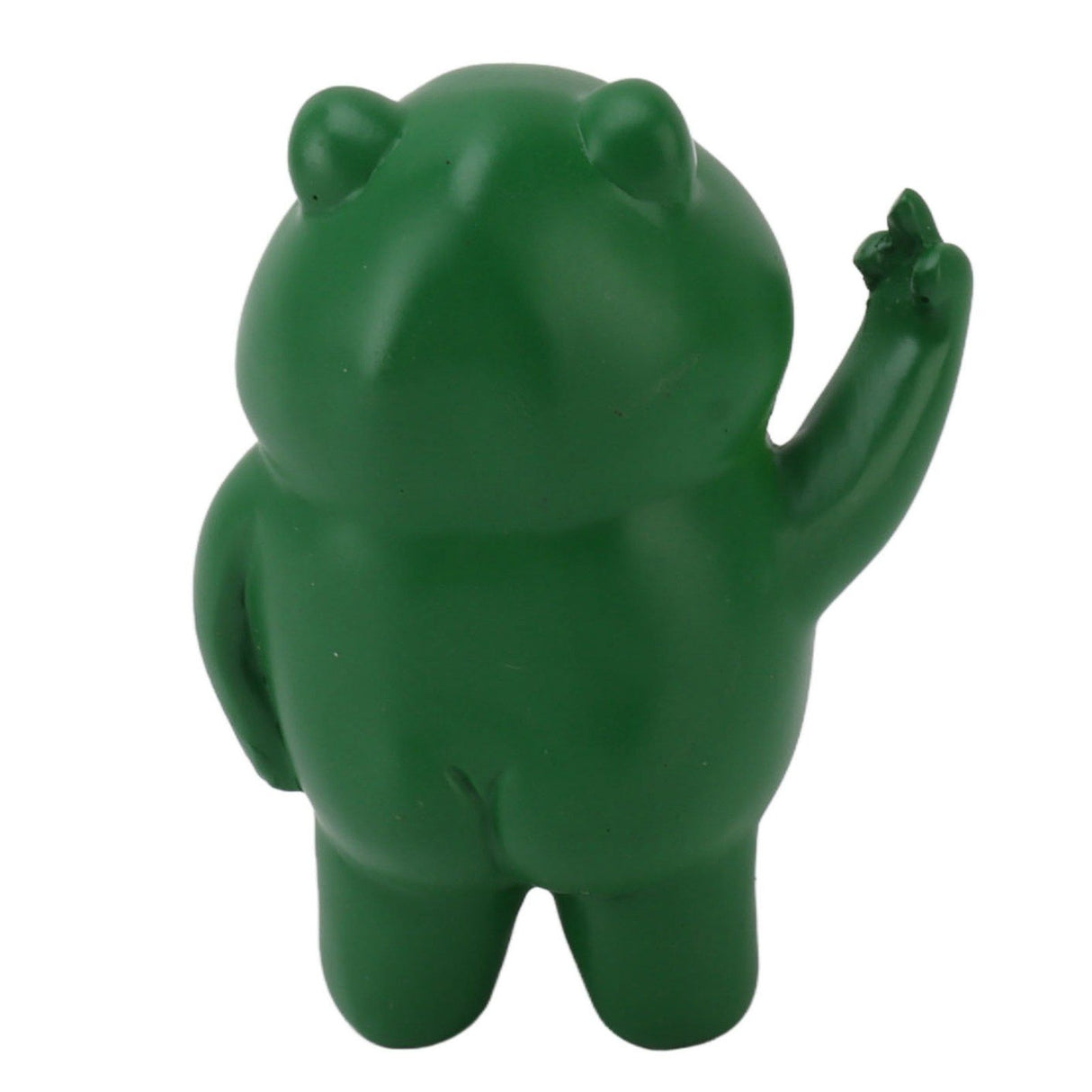 Middle Finger Frog Ornament Outdoor Patio Quirky Little Frog Ornament for Home Office Desktop