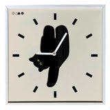 Wall Clock Innovative Nordic Style Cute Cat Pattern Silent Prevents Ticking Living Room Wall Clock for Kitchen Bedroom 40x40cm / 15.7x15.7in