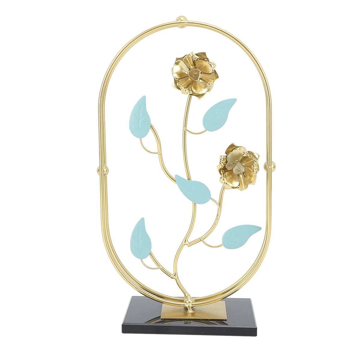 Table Top Ornament Nordic Style Innovative Metal Iron Craft Decoration for TV Cabinet Rose