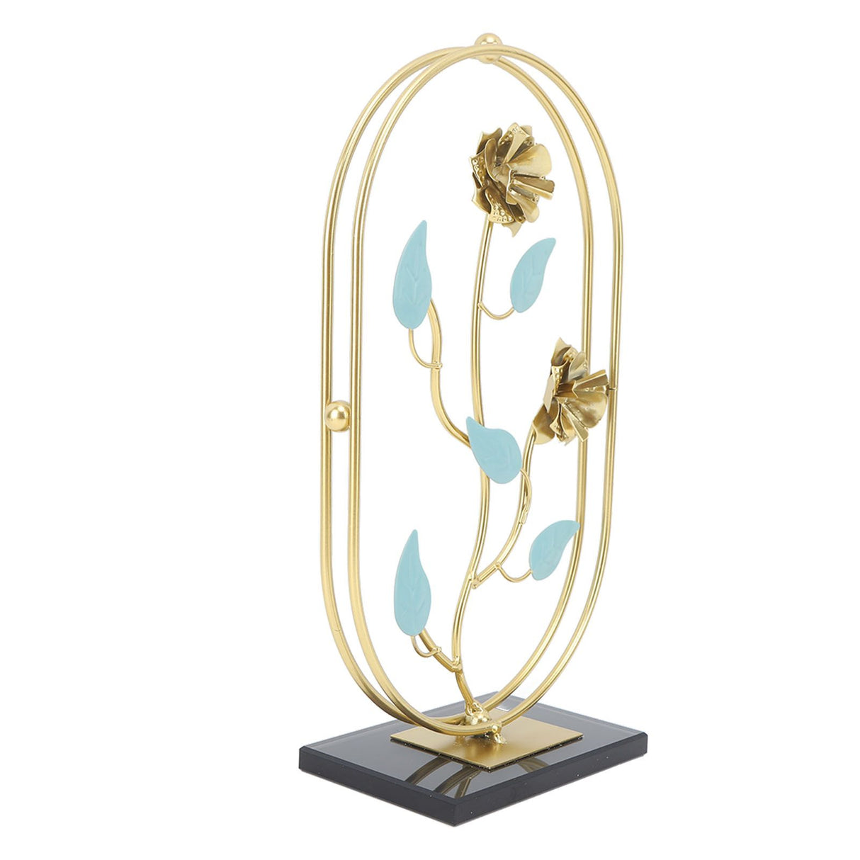 Table Top Ornament Nordic Style Innovative Metal Iron Craft Decoration for TV Cabinet Rose