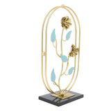 Table Top Ornament Nordic Style Innovative Metal Iron Craft Decoration for TV Cabinet Rose - Front View