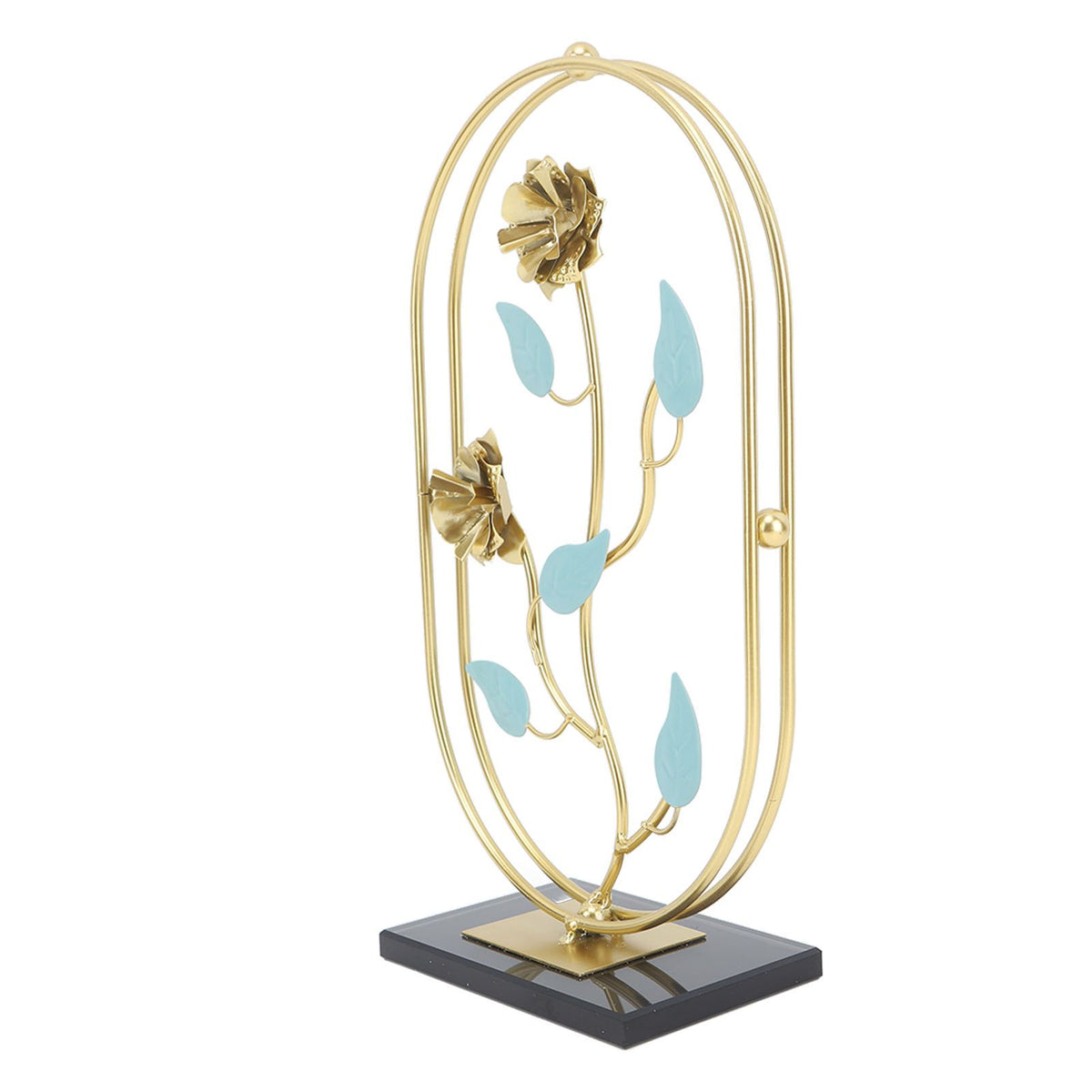 Table Top Ornament Nordic Style Innovative Metal Iron Craft Decoration for TV Cabinet Rose