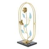 Table Top Ornament Nordic Style Innovative Metal Iron Craft Decoration for TV Cabinet Rose - Side View