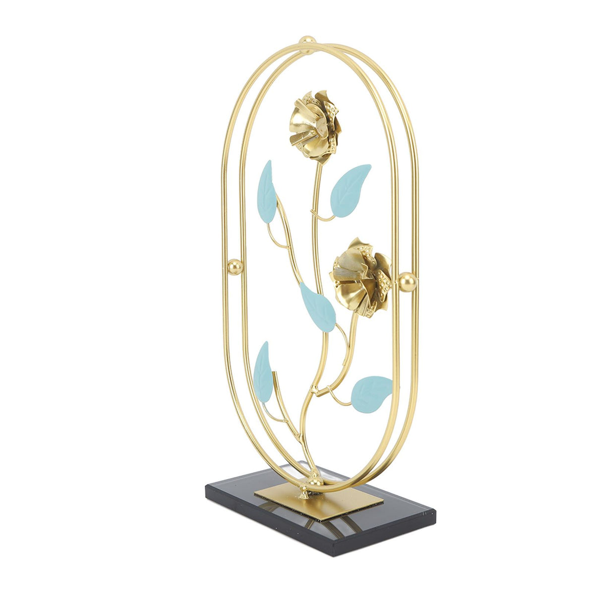 Table Top Ornament Nordic Style Innovative Metal Iron Craft Decoration for TV Cabinet Rose