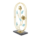 Table Top Ornament Nordic Style Innovative Metal Iron Craft Decoration for TV Cabinet Rose