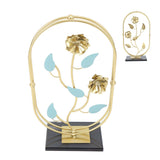 Table Top Ornament Nordic Style Innovative Metal Iron Craft Decoration for TV Cabinet Rose
