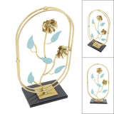 Table Top Ornament Nordic Style Innovative Metal Iron Craft Decoration for TV Cabinet Rose