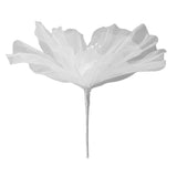 Gauze Flower 19.7in Diameter Soft Bright Colors Light Reusable Handcrafted Organza Flower for Wedding Photography Family White - Rear View