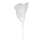 Gauze Flower 19.7in Diameter Soft Bright Colors Light Reusable Handcrafted Organza Flower for Wedding Photography Family White - Close-Up Angle