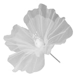 Gauze Flower 19.7in Diameter Soft Bright Colors Light Reusable Handcrafted Organza Flower for Wedding Photography Family White - Extra Image