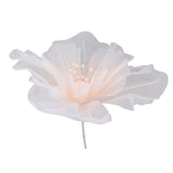 Gauze Flower 19.7in Diameter Soft Bright Colors Light Reusable Handcrafted Organza Flower for Wedding Photography Family Pink