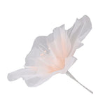 Gauze Flower 19.7in Diameter Soft Bright Colors Light Reusable Handcrafted Organza Flower for Wedding Photography Family Pink - Front View