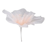 Gauze Flower 19.7in Diameter Soft Bright Colors Light Reusable Handcrafted Organza Flower for Wedding Photography Family Pink - Top-Down View