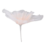 Gauze Flower 19.7in Diameter Soft Bright Colors Light Reusable Handcrafted Organza Flower for Wedding Photography Family Pink