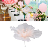 Gauze Flower 19.7in Diameter Soft Bright Colors Light Reusable Handcrafted Organza Flower for Wedding Photography Family Pink - Extra Image
