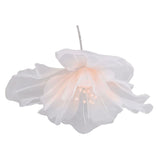 Gauze Flower 19.7in Diameter Soft Bright Colors Light Reusable Handcrafted Organza Flower for Wedding Photography Family Pink