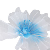 Gauze Flower 19.7in Diameter Soft Bright Colors Light Reusable Handcrafted Organza Flower for Wedding Photography Family Blue - Extra Image