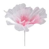Gauze Flower 19.7in Diameter Soft Bright Colors Light Reusable Handcrafted Organza Flower for Wedding Photography Family Rose Red - Extra Image