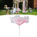 Gauze Flower 19.7in Diameter Soft Bright Colors Light Reusable Handcrafted Organza Flower for Wedding Photography Family Rose Red - Extra Image