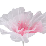 Gauze Flower 19.7in Diameter Soft Bright Colors Light Reusable Handcrafted Organza Flower for Wedding Photography Family Rose Red - Extra Image