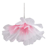 Gauze Flower 19.7in Diameter Soft Bright Colors Light Reusable Handcrafted Organza Flower for Wedding Photography Family Rose Red - Extra Image