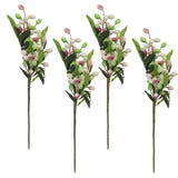 5PCS Artificial Berries Artificial Pip Berry Stems Decoration for Living Room Office Purple - Front View