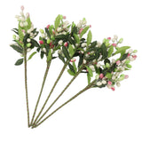 5PCS Artificial Berries Artificial Pip Berry Stems Decoration for Living Room Office Purple