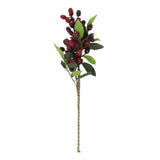5PCS Artificial Berries Artificial Pip Berry Stems Decoration for Living Room Office Red
