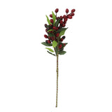 5PCS Artificial Berries Artificial Pip Berry Stems Decoration for Living Room Office Red